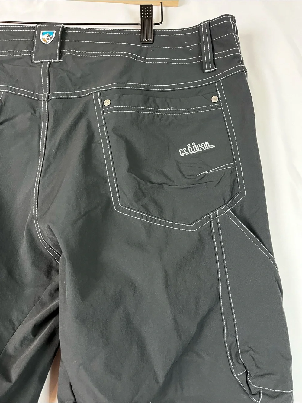 Kuhl Men's Charcoal lightweight Hiking Outdoor Pants 38 x 32